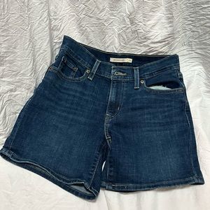 Levi Blue Jean mid length shorts
